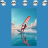 WINDSURFING Wall Art Sport Decor Peel & Stick Removable Repositionable Frameable Home Decor Gift