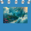 Landscape GARDEN IN HEAVEN No 3 Original Wall Art Decor Peel & Stick Affordable Long Lasting Home Design Gift