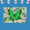 GREEN BUTTERFLY Original Wall Art Decor Peel & Stick Affordable Long Lasting Home Design Gift