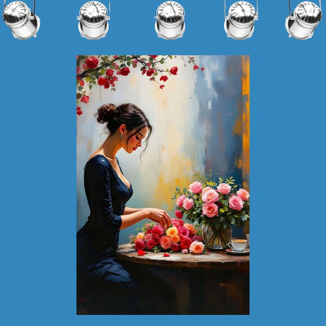 HER NAME IS ROSE Wall Art Decor Peel & Stick Removable Repositionable Frameable Home Decor Gift