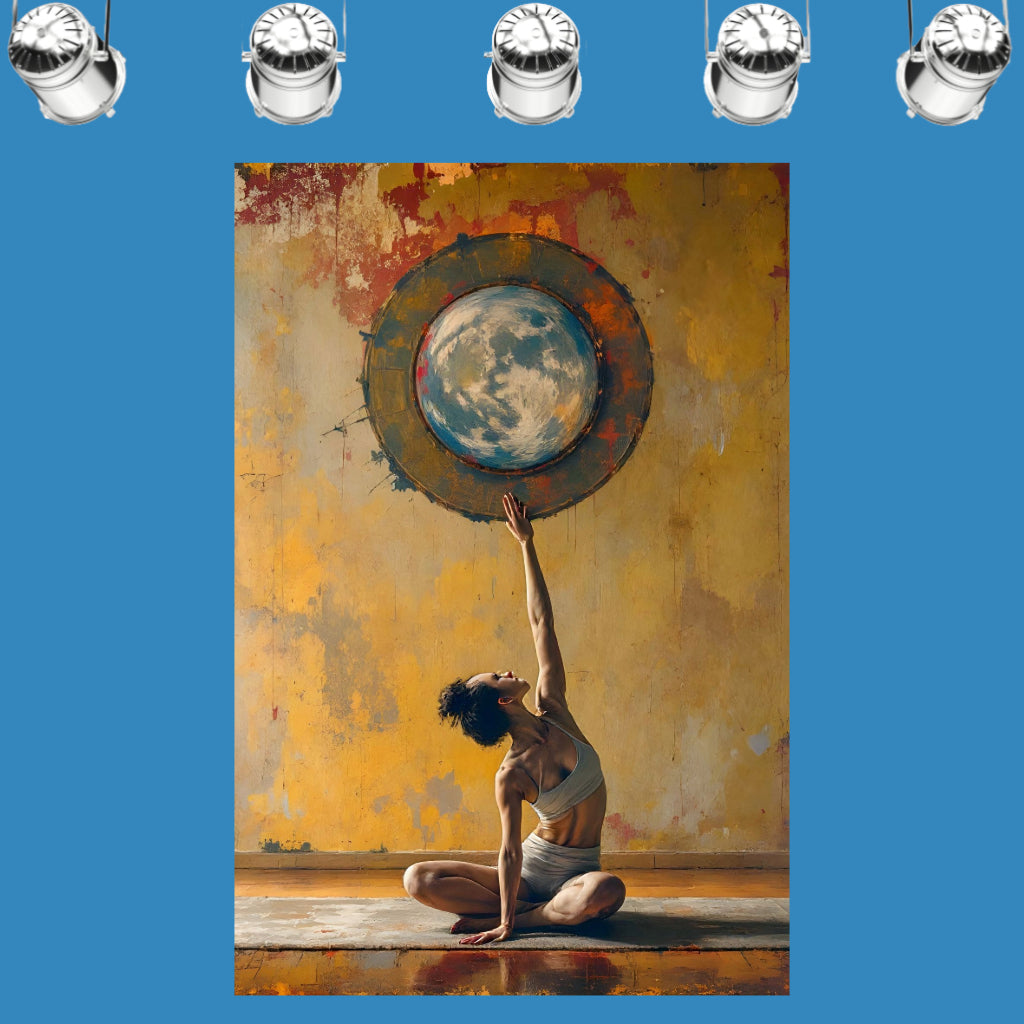 IN TOUCH WITH THE WORLD Original Wall Art Decor Blue Beauty Design Home Affordable Long Lasting Gift