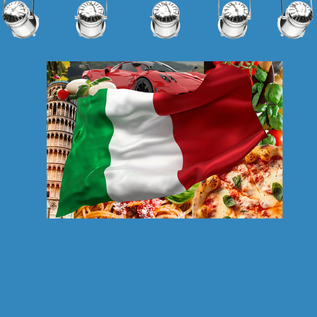 ITALIAN FLAG Original Wall Art Decor Flag Collection Peel & Stick Affordable Long Lasting Home Design Gift