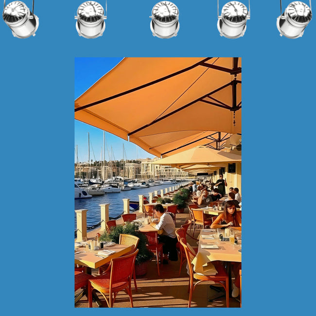 LUNCH AT THE MARINA Original Wall Art Decor Realism Collection Beauty Design Home Affordable Long Lasting Gift