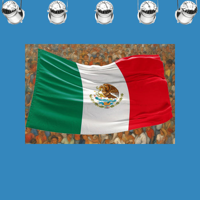 MEXICAN FLAG Original Wall Art Decor Flag Collection Peel & Stick Affordable Long Lasting Home Design Gift