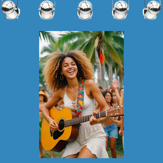 MUSIC FESTIVAL Original Wall Art Decor Realism Collection Beauty Design Home Affordable Long Lasting Gift