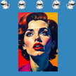 Pop Art PORTRAIT No 1  Original Wall Art Decor Beauty Design Home Affordable Long Lasting Gift
