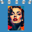 Pop Art PORTRAIT No 5  Original Wall Art Decor Beauty Design Home Affordable Long Lasting Gift