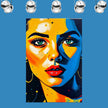 Pop Art PORTRAIT No 7  Original Wall Art Decor Beauty Design Home Affordable Long Lasting Gift