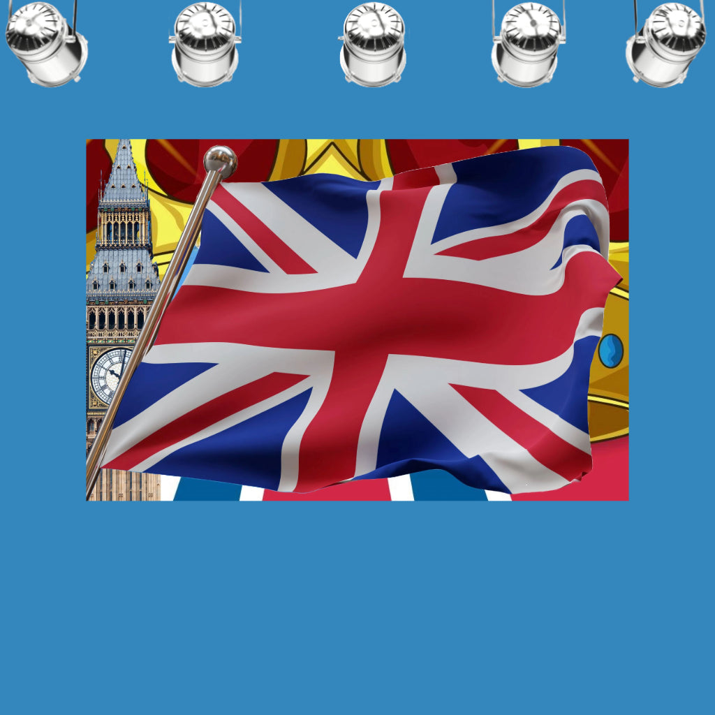 UK FLAG Original Wall Art Decor Flag Collection Peel & Stick Affordable Long Lasting Home Design Gift