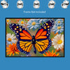 MONARCH BUTTERFLY Original Wall Art Decor Peel & Stick Affordable Long Lasting Home Design Gift