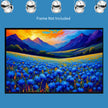 BLUE CORNFLOWER FIELD Original Wall Art Decor Flower Landscape Collection Beauty Design Home Affordable Long-Lasting Gift