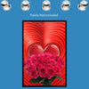 ROSES WITH LOVE Original Wall Art Decor Love Flower Collections Beauty Design Home Affordable Long-Lasting Gift