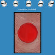 Abstract RED Wall Art Decor Peel & Stick Removable Repositionable Frameable Home Decor Gift