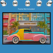 Art Deco SPORTS CAR Wall Art Decor Peel & Stick Removable Repositionable Frameable Affordable Home Decor Gift