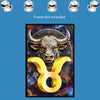 Zodiac Sign TAURUS (April May) Wall Art Astrology Decor Peel & Stick Removable Repositionable Frameable Home Decor Gift