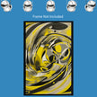 Abstract YELLOW Wall Art Decor Peel & Stick Removable Repositionable Frameable Home Decor Gift