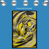 Abstract YELLOW Wall Art Decor Peel & Stick Removable Repositionable Frameable Home Decor Gift