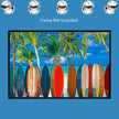 PALM BEACH SURFING Original Wall Art Decor Peel & Stick Affordable Long Lasting Home Design Gift