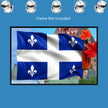 QUEBEC FLAG Original Wall Art Decor Flag Collection Peel & Stick Affordable Long Lasting Home Design Gift