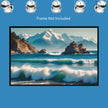 RISING OCEAN Original Wall Art Decor Peel & Stick Affordable Long Lasting Home Design Gift