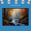 Landscape STREAM IN THE FALL Original Wall Art Decor Peel & Stick Affordable Long Lasting Home Design Gift