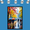 WALK IN THE PARK Original Wall Art Decor Blue Beauty Design Home Affordable Long Lasting Gift