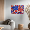 AMERICAN USA FLAG #2 Original Wall Art Decor Flag Collection Peel & Stick Affordable Long Lasting Home Design Gift