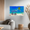 BEACH WAITING FOR YOU Original Wall Art Decor Peel & Stick Affordable Long Lasting Home Design Gift
