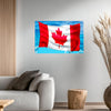 CANADIAN FLAG Original Wall Art Decor Flag Collection Peel & Stick Affordable Long Lasting Home Design Gift