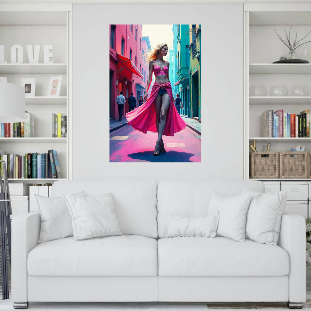 CITY MODEL No 3 Portrait  Original Wall Art Decor Beauty Design Home Affordable Long Lasting Gift