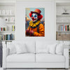 CLOWN AT THE FAIR Portrait  Original Wall Art Decor Beauty Design Home Affordable Long Lasting Gift