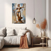 LAW - LADY JUSTICE Wall Art Decor Peel & Stick Removable Repositionable Frameable Home Decor Gift