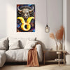 Zodiac Sign TAURUS (April May) Wall Art Astrology Decor Peel & Stick Removable Repositionable Frameable Home Decor Gift