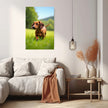 DACHSHUND Wall Art Decor Peel & Stick Removable Repositionable Frameable Home Decor Gift