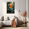 PARROT Wall Art Decor Peel & Stick Removable Repositionable Frameable Home Decor Gift