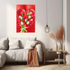 TULIPS WITH LOVE Wall Art Decor Peel & Stick Removable Repositionable Frameable Home Decor Gift