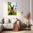 FRENCH BULLDOG Wall Art Decor Peel & Stick Removable Repositionable Frameable Home Decor Gift