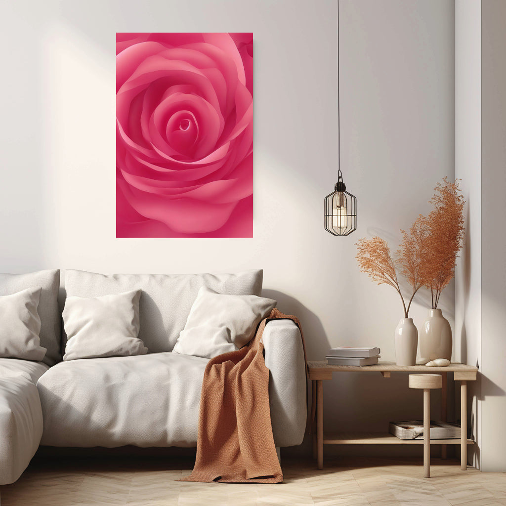 ROSE Wall Art Decor Peel & Stick Removable Repositionable Frameable Home Decor Gift