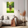 GERMAN SHEPHERD Wall Art Decor Peel & Stick Removable Repositionable Frameable Home Decor Gift