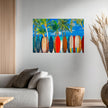 PALM BEACH SURFING Original Wall Art Decor Peel & Stick Affordable Long Lasting Home Design Gift