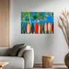 PALM BEACH SURFING Original Wall Art Decor Peel & Stick Affordable Long Lasting Home Design Gift