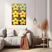 Flower PLUMERIA FRANGIPANI Wall Art Decor Peel & Stick Removable Repositionable Frameable Home Decor Gift