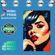 Pop Art PORTRAIT No 8  Original Wall Art Decor Beauty Design Home Affordable Long Lasting Gift