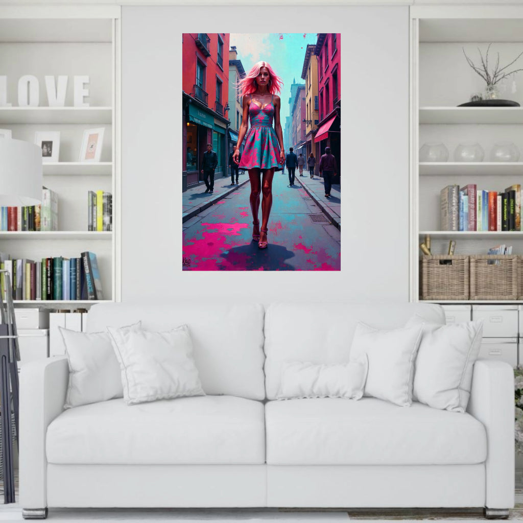 CITY MODEL Portrait  Original Wall Art Decor Beauty Design Home Affordable Long Lasting Gift