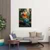 PARROT Wall Art Decor Peel & Stick Removable Repositionable Frameable Home Decor Gift