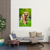 GOLDEN RETRIEVER Wall Art Decor Peel & Stick Removable Repositionable Frameable Home Decor Gift
