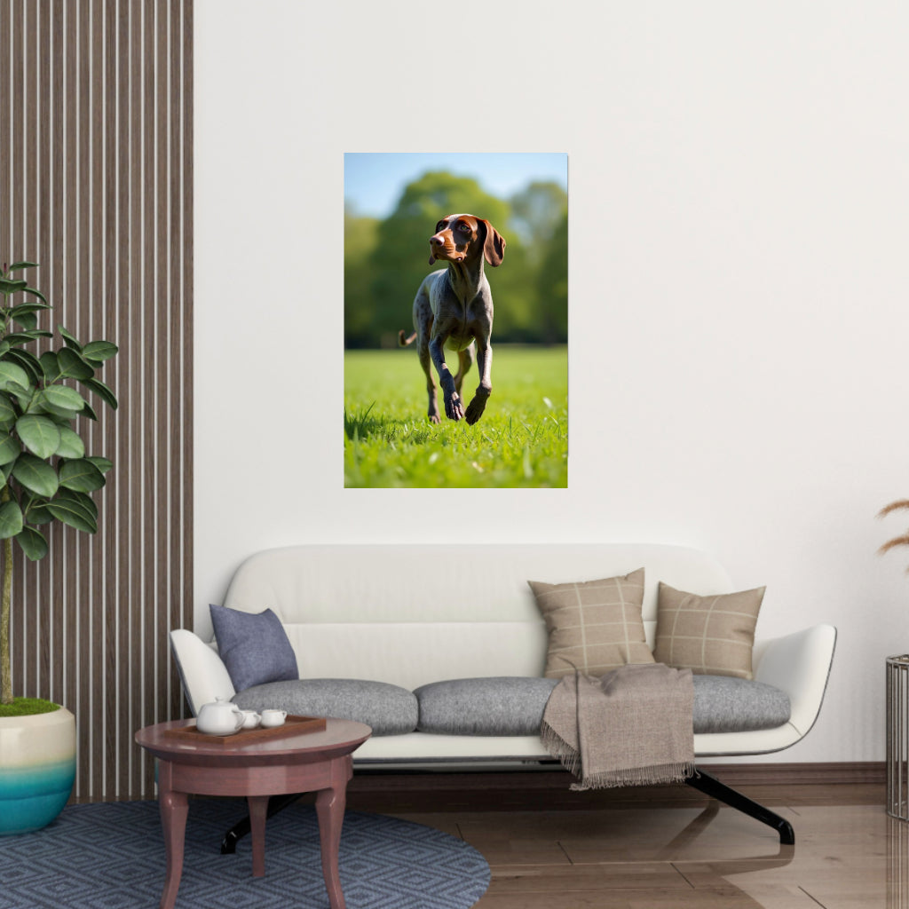 GERMAN SHORTHAIRED POINTER Wall Art Decor Peel & Stick Removable Repositionable Frameable Home Decor Gift