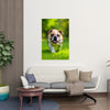 BULLDOG Wall Art Decor Peel & Stick Removable Repositionable Frameable Home Decor Gift