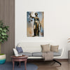 LAW - LADY JUSTICE No 2 Blindfolded Wall Art Decor Peel & Stick Removable Repositionable Frameable Home Decor Gift