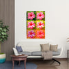 Flower NIGHT HIBISCUS Wall Art Decor Peel & Stick Removable Repositionable Frameable Home Decor Gift